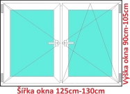 Okna O+OS SOFT rka 125 a 130cm x vka 90-105cm